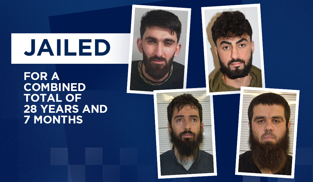 Four jailed for sharing terrorism propaganda and supporting terrorist funding activities