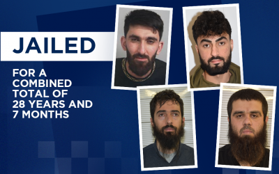 Four jailed for sharing terrorism propaganda and supporting terrorist funding activities