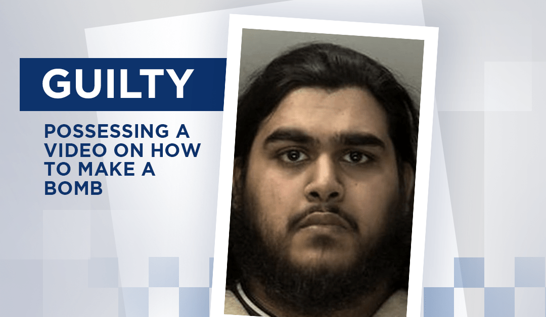Birmingham man guilty of possessing video on how to make bomb