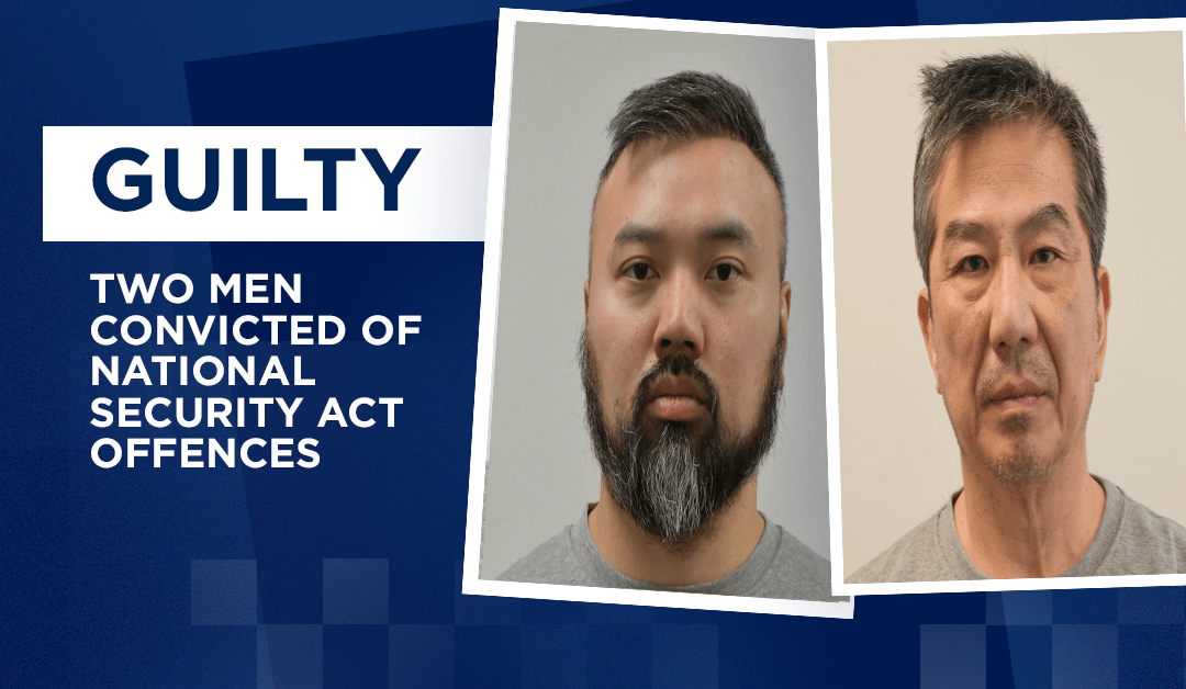 Two men convicted of National Security Act offences